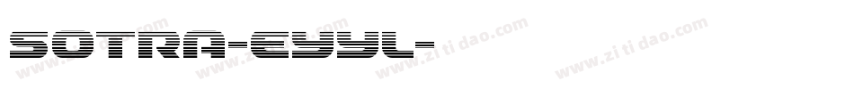 Sotra-eYYl字体转换