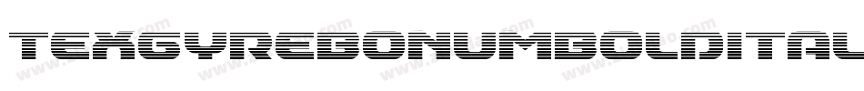 TexgyrebonumBolditalic-R3yl字体转换