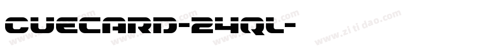 Cuecard-24ql字体转换