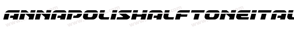 AnnapolisHalftoneItalic-DeYR字体转换