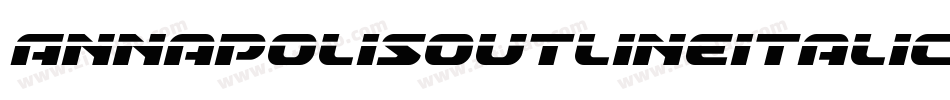 AnnapolisOutlineItalic-RR96字体转换