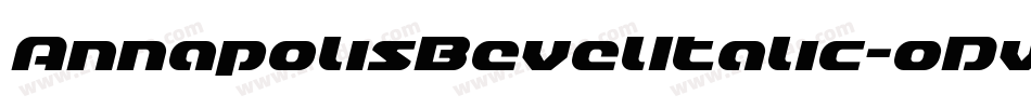 AnnapolisBevelItalic-oDvo字体转换