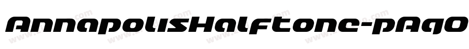 AnnapolisHalftone-pAgO字体转换