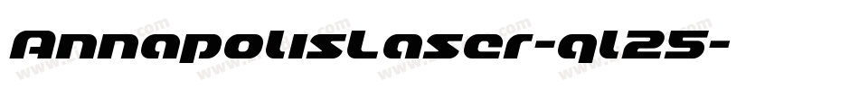 AnnapolisLaser-ql25字体转换