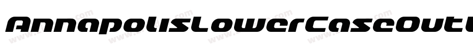 AnnapolisLowerCaseOutlineItalic-l3x0字体转换