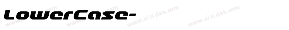 LowerCase字体转换