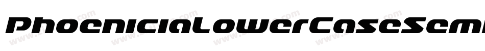 PhoeniciaLowerCaseSemiItalic-P677字体转换