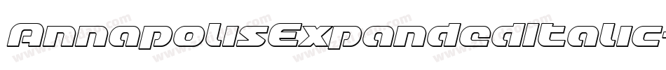 AnnapolisExpandedItalic-Zvpz字体转换