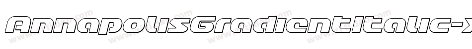 AnnapolisGradientItalic-xrRq字体转换