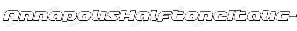 AnnapolisHalftoneItalic-DeYR字体转换