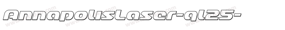 AnnapolisLaser-ql25字体转换