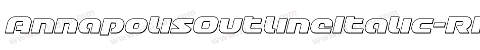 AnnapolisOutlineItalic-RR96字体转换