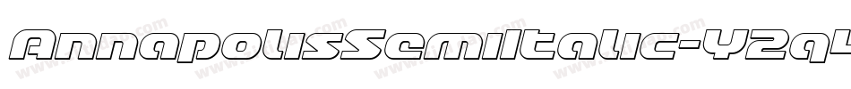 AnnapolisSemiItalic-Y2q4字体转换