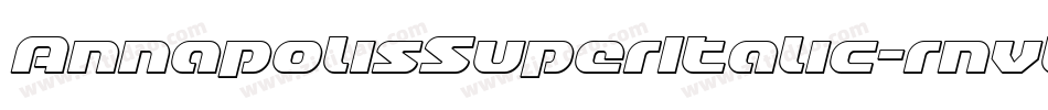 AnnapolisSuperItalic-rnvL字体转换