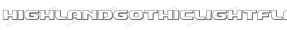Highlandgothiclightflf-7BjB字体转换