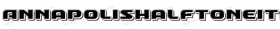 AnnapolisHalftoneItalic-DeYR字体转换