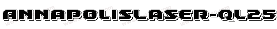 AnnapolisLaser-ql25字体转换