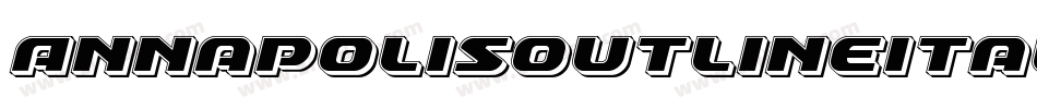 AnnapolisOutlineItalic-RR96字体转换