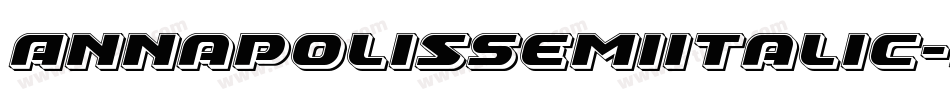 AnnapolisSemiItalic-Y2q4字体转换