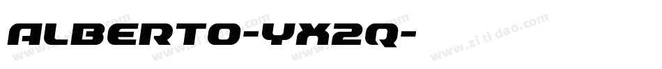 Alberto-yx2q字体转换