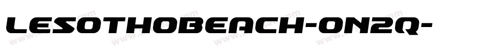 LesothoBeach-on2q字体转换