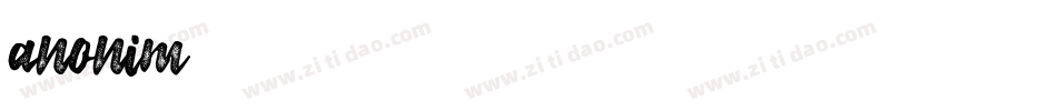 anonim字体转换