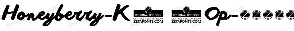 Honeyberry-K70Op字体转换