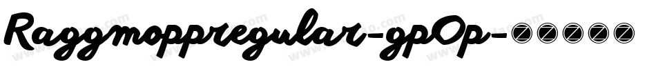Raggmoppregular-gpOp字体转换