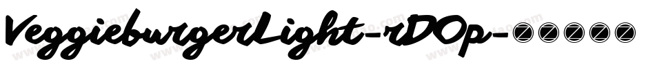 VeggieburgerLight-rDOp字体转换
