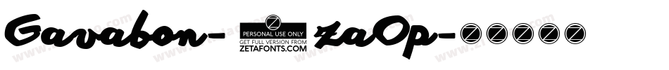 Gavabon-3zaOp字体转换