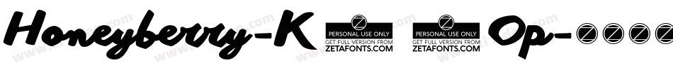 Honeyberry-K70Op字体转换