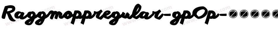 Raggmoppregular-gpOp字体转换
