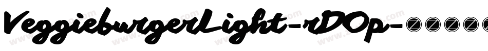 VeggieburgerLight-rDOp字体转换