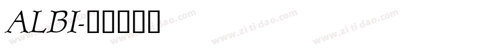 ALBI字体转换
