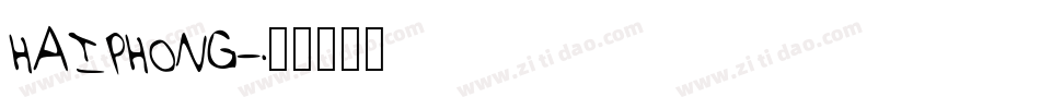 HAIPHONG字体转换