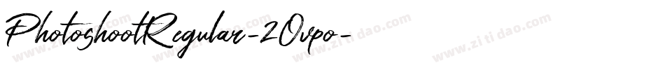 PhotoshootRegular-2Ovpo字体转换