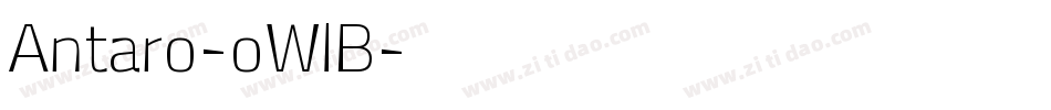 Antaro-oWlB字体转换