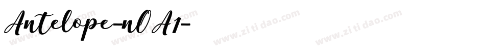 Antelope-nOA1字体转换