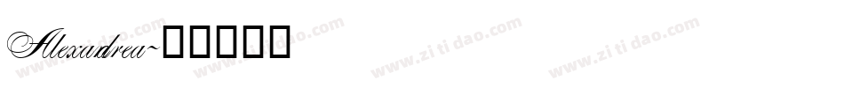 Alexandrea字体转换