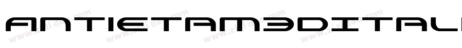 Antietam3DItalic-pdjy字体转换
