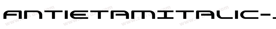 AntietamItalic-JP2B字体转换