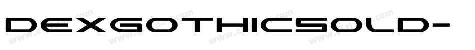 DexGothicSolD字体转换