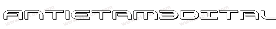 Antietam3DItalic-pdjy字体转换