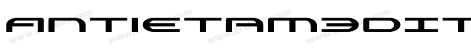 Antietam3DItalic-pdjy字体转换