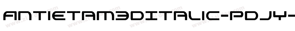 Antietam3DItalic-pdjy字体转换