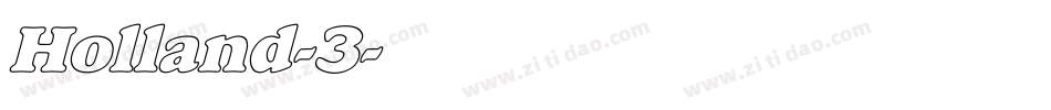 Holland-3字体转换