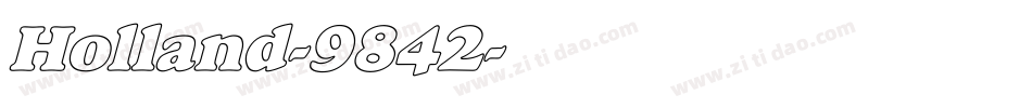 Holland-9842字体转换