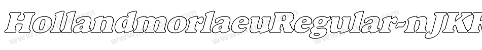 HollandmorlaeuRegular-nJKR字体转换