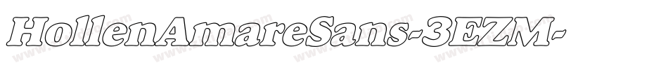 HollenAmareSans-3EZM字体转换