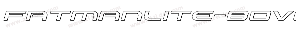 Fatmanlite-B0Vd字体转换